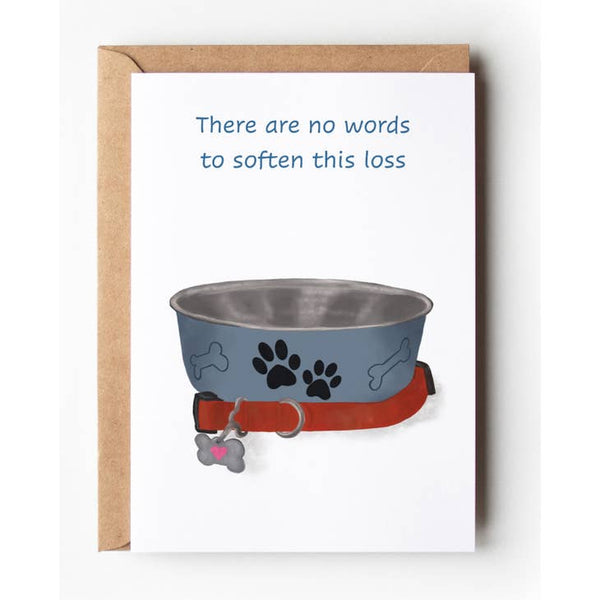 No Words Dog Loss Sympathy Card