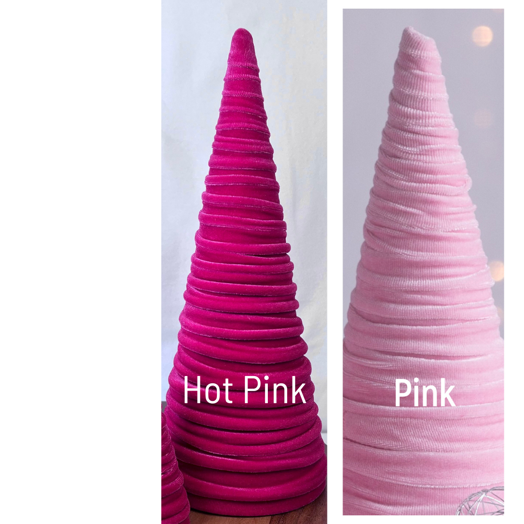 Your Heart's Content - Cones Velvet Extra Large, Christmas 2025 Tree Decor, Mantel