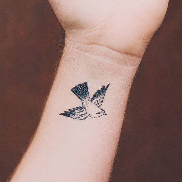 Tattly - Cartolina Bird Tattoo Pair