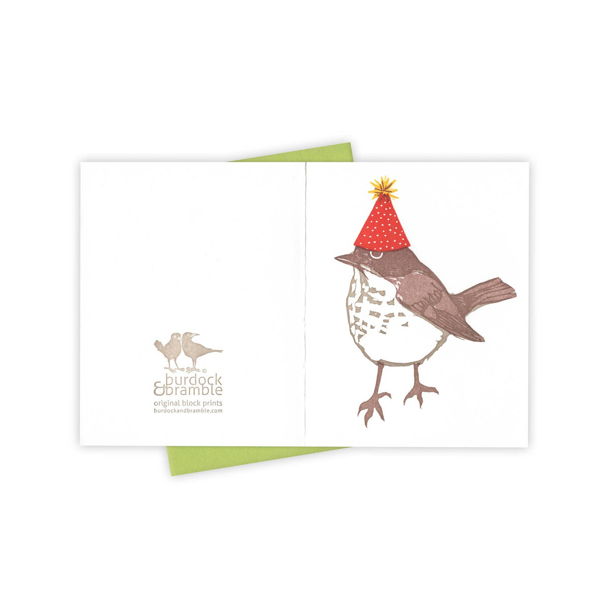 Burdock & Bramble - Surprise Party Thrush Card