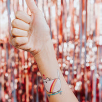 Tattly - Skateboard Kitty Tattoo Pair