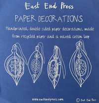 East End Press - Bauble Paper Decorations