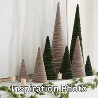 Your Heart's Content - Cones Velvet Extra Large, Christmas 2025 Tree Decor, Mantel