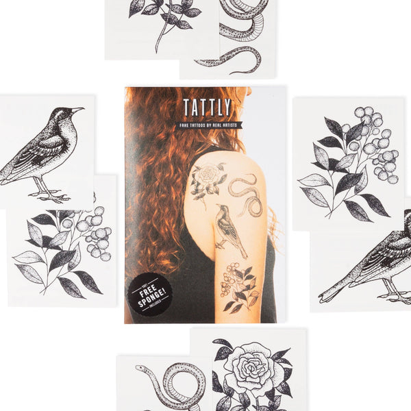 Tattly - Flora and Fauna Tattoo Set