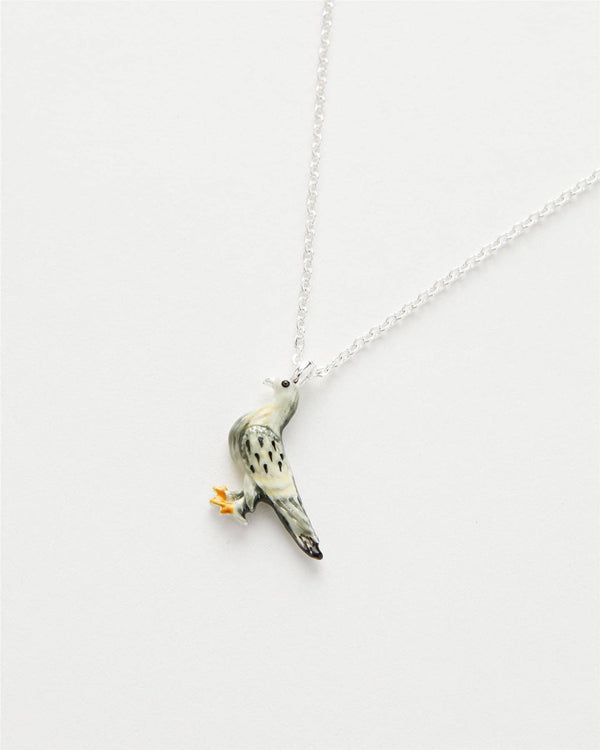 Fable England - Enamel Pigeon Short Necklace