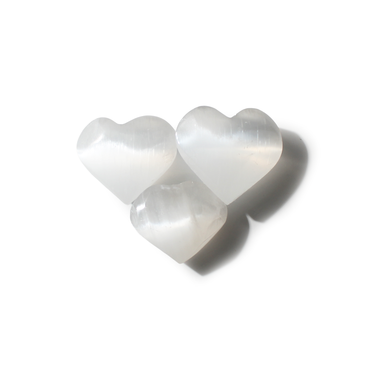 Selenite Hearts