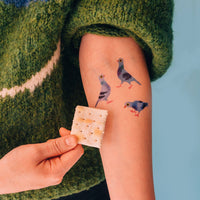 Tattly - Pigeon Pals Tattoo Pair