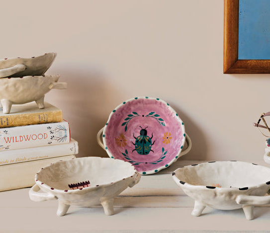Amulet Footed Bowl