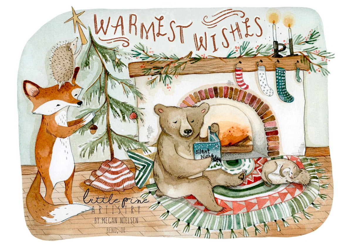 Canyon & Cove Art - Warmest Wishes Christmas Card