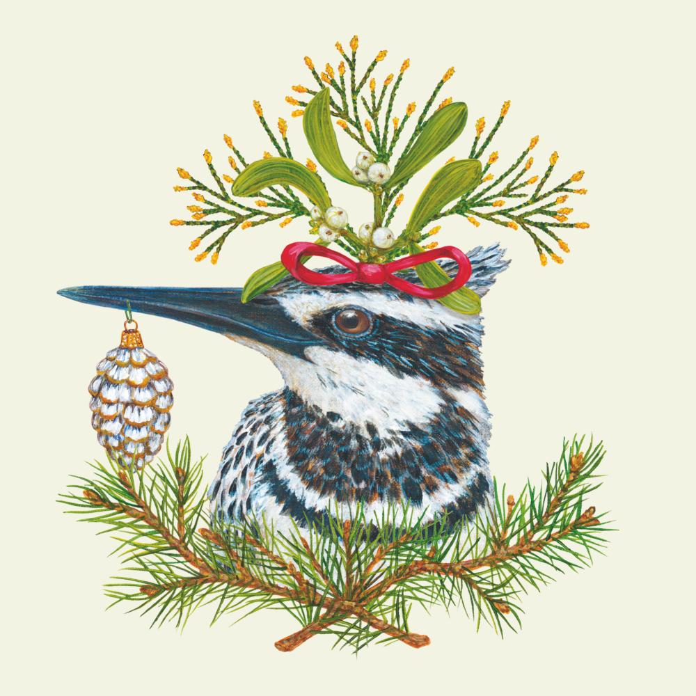 Kingfisher Holiday Napkins