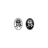 Tattly - Floral Cameos Tattoo Pair
