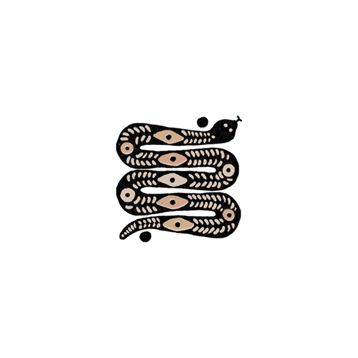 Tattly - Desert Snake Tattoo Pair (Metallic)