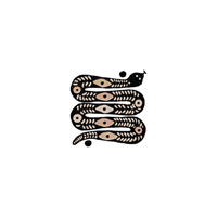 Tattly - Desert Snake Tattoo Pair (Metallic)