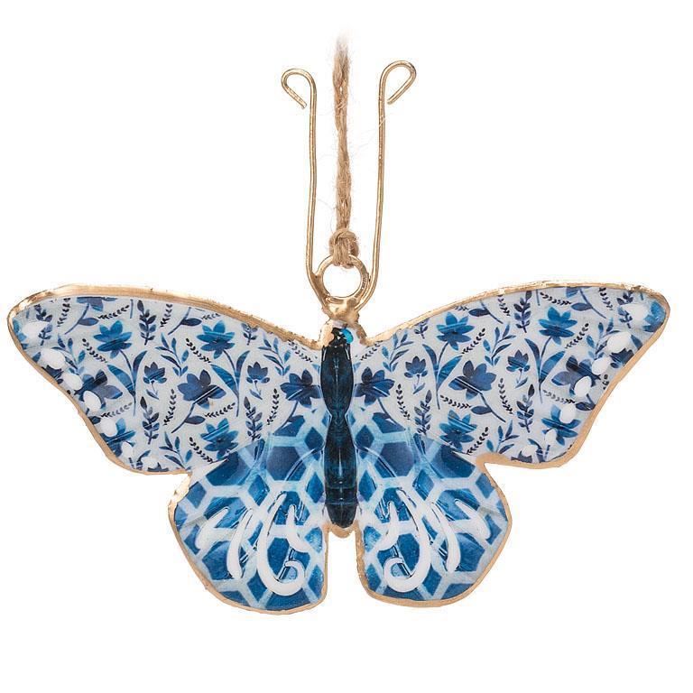 Assorted Blue and White Butterfly Ornaments
