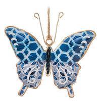 Assorted Blue and White Butterfly Ornaments