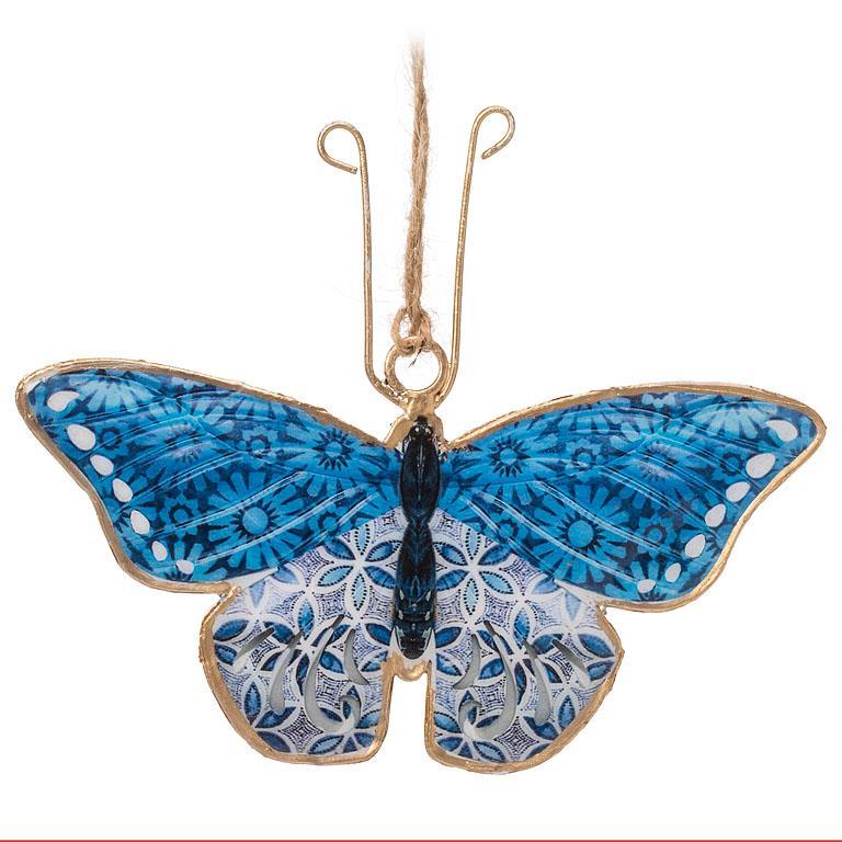Assorted Blue and White Butterfly Ornaments