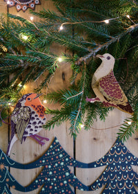 East End Press - Winter Birds Paper Decorations