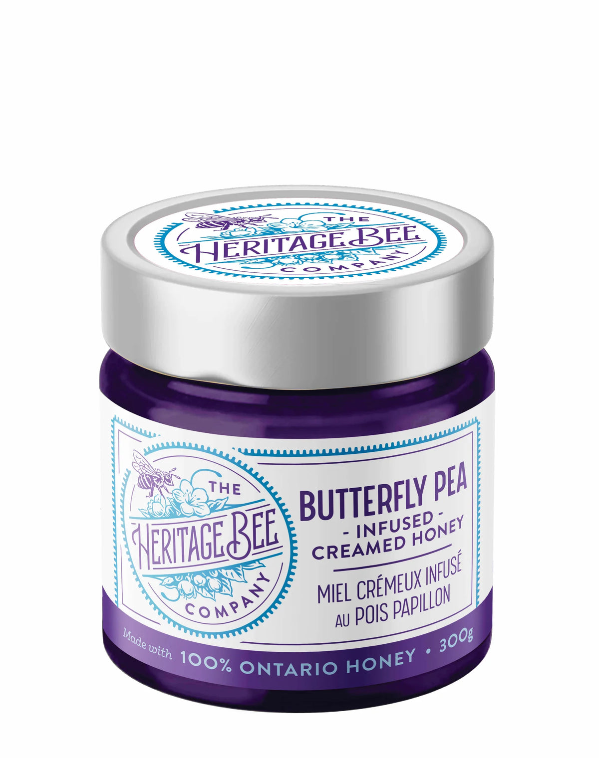Heritage Bee Co. - Butterfly Pea Creamed Honey - 300g