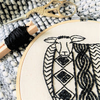 Hook, Line & Tinker - Sweater Weather Sheep Embroidery Kit