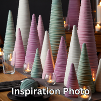 Your Heart's Content - Cones Velvet Medium, Christmas 2025 Tabletop, Mantel, Gift