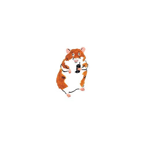 Tattly - Hamster Boss Tattoo Pair