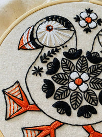 Hook, Line & Tinker - Puffin Embroidery Kit