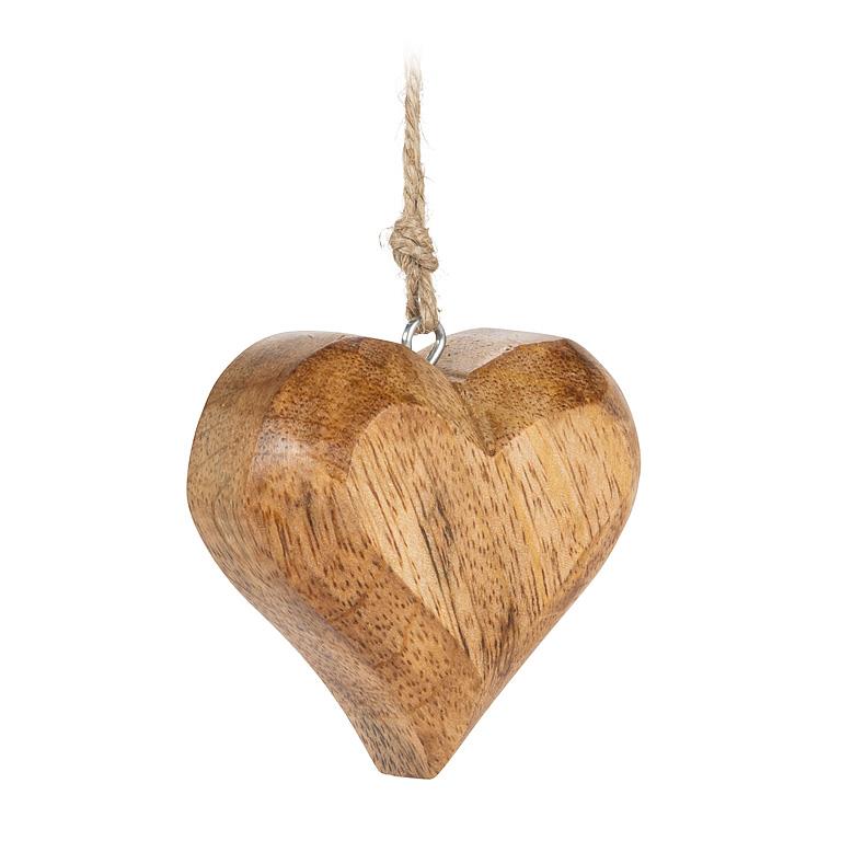 Wood Heart Ornament
