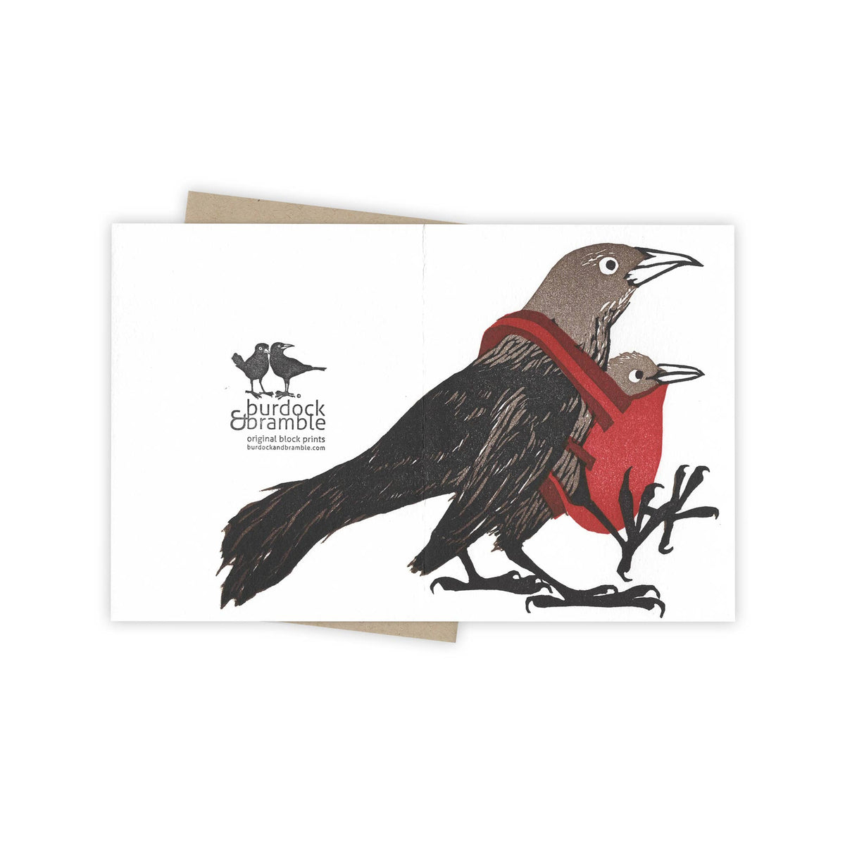 Burdock & Bramble - Babywearing Grackle Card