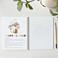 emily lex studio - Bouquets watercolor workbook