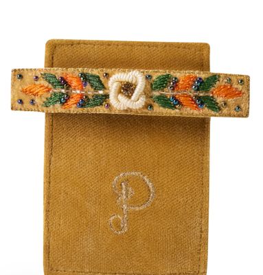 Mustard Floral Vine Single Hair Barette