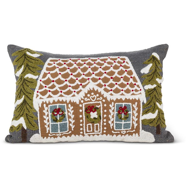 Gingerbread House Pillow
