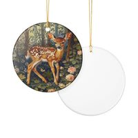 Fawn Ceramic Ornament