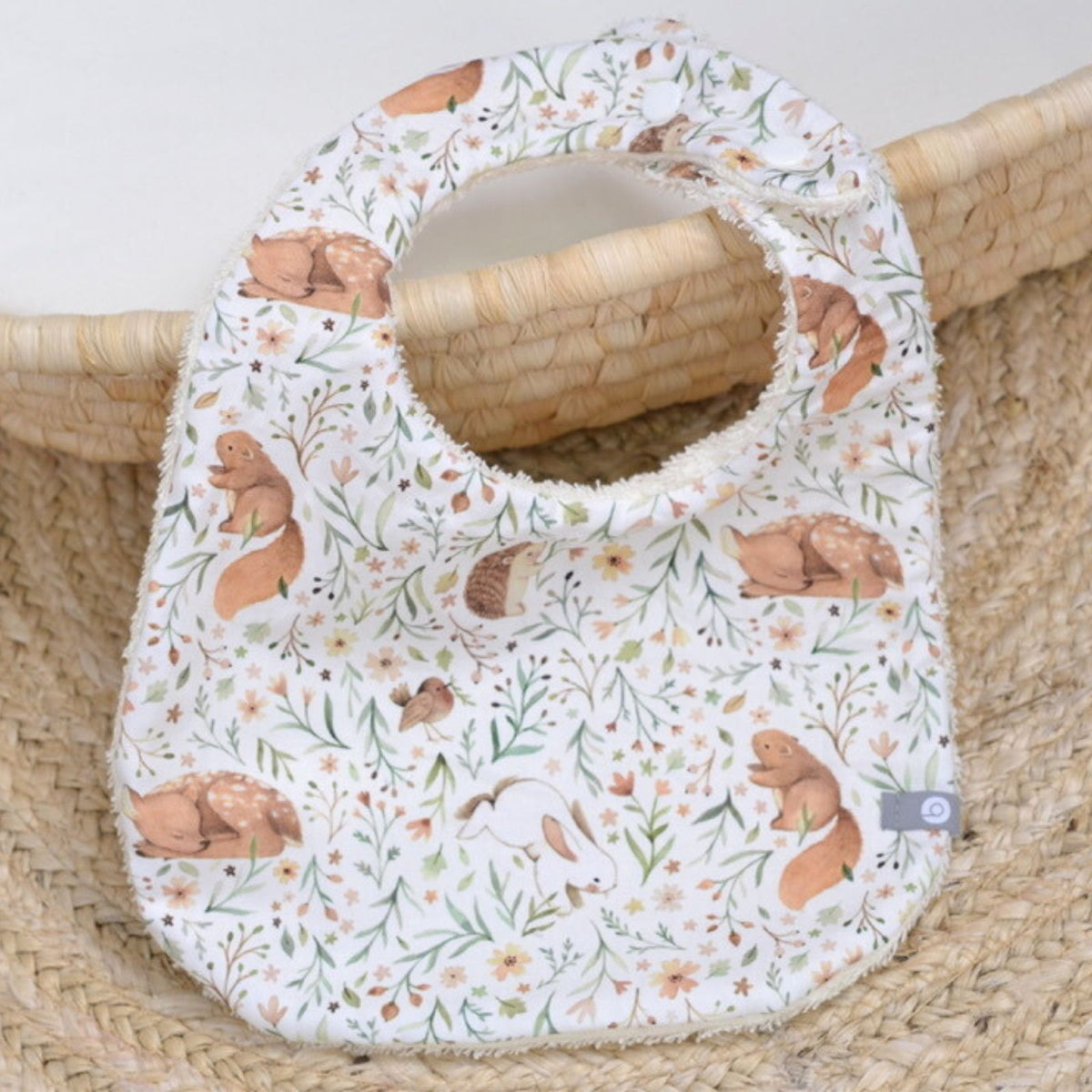 Baluchon Baby Bib - Cotton - Woodland Animals