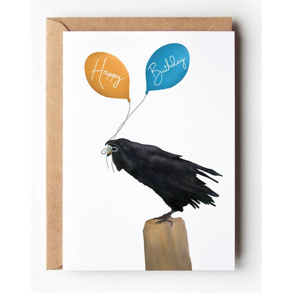 Birthday Raven Card