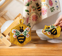 Crochet Bee Garden Scouring Sponges Set of 2