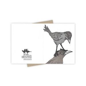 Burdock & Bramble - Piggyback Grackle Card