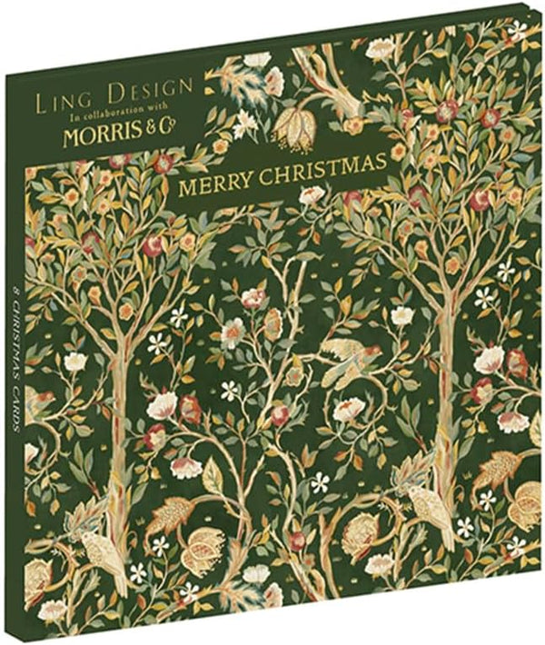 Christmas Melsetter William Morris Green Christmas Cards