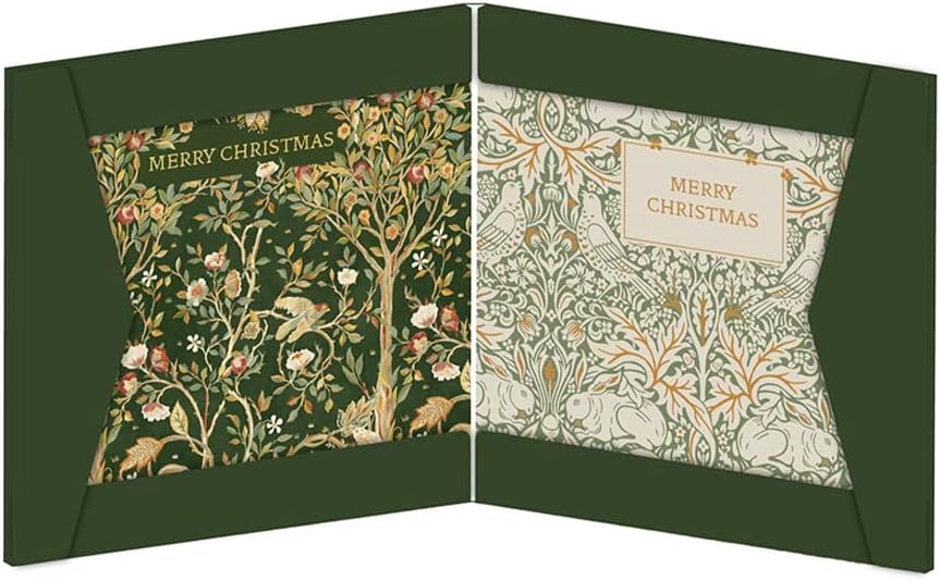 Christmas Melsetter William Morris Green Christmas Cards