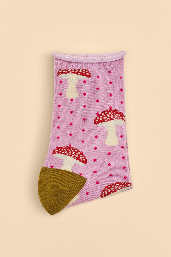 Tiny Toadstools Ankle Socks