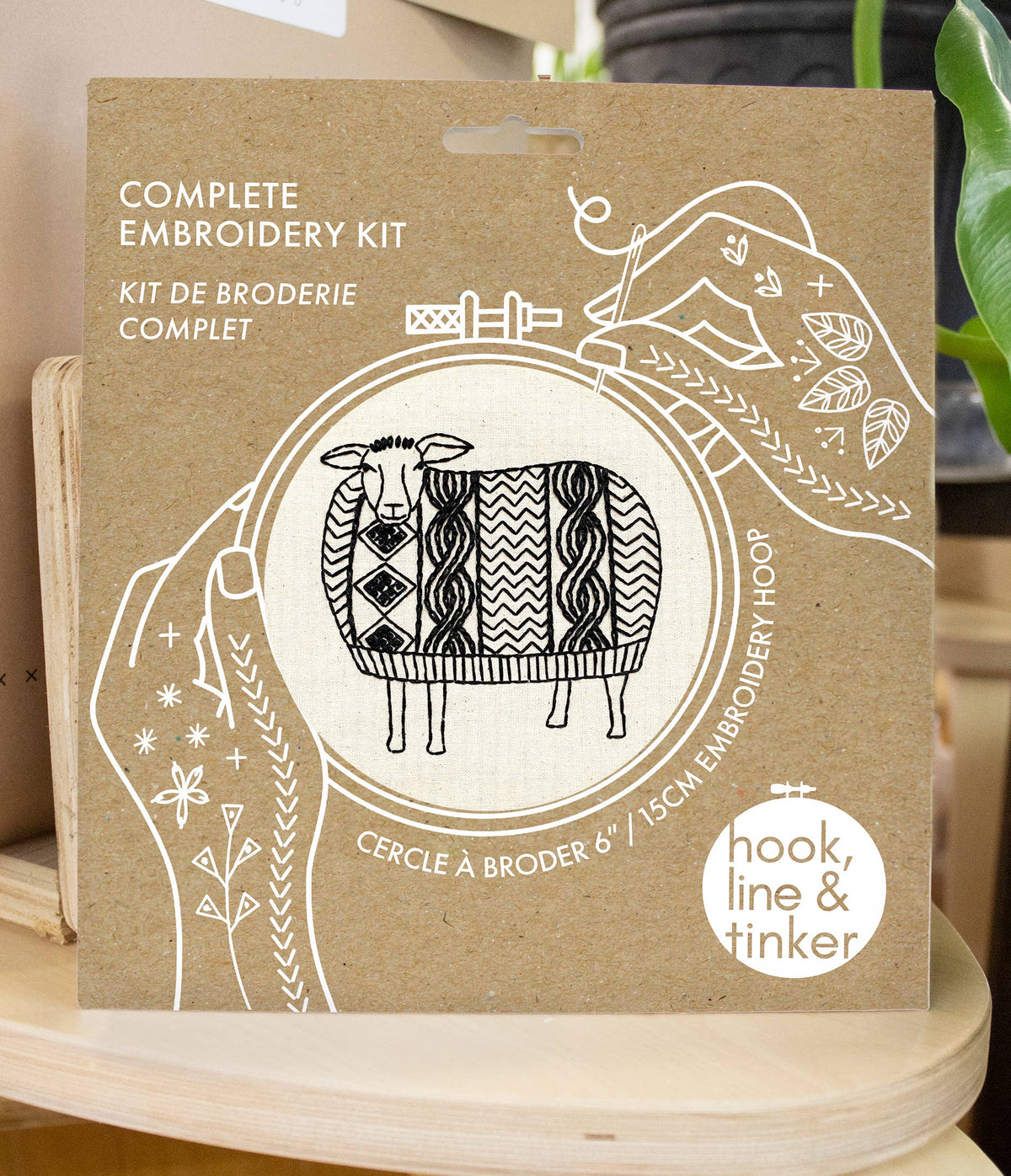 Hook, Line & Tinker - Sweater Weather Sheep Embroidery Kit