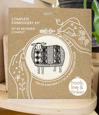 Hook, Line & Tinker - Sweater Weather Sheep Embroidery Kit