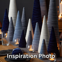 Your Heart's Content - Cones Velvet Medium, Christmas 2025 Tabletop, Mantel, Gift