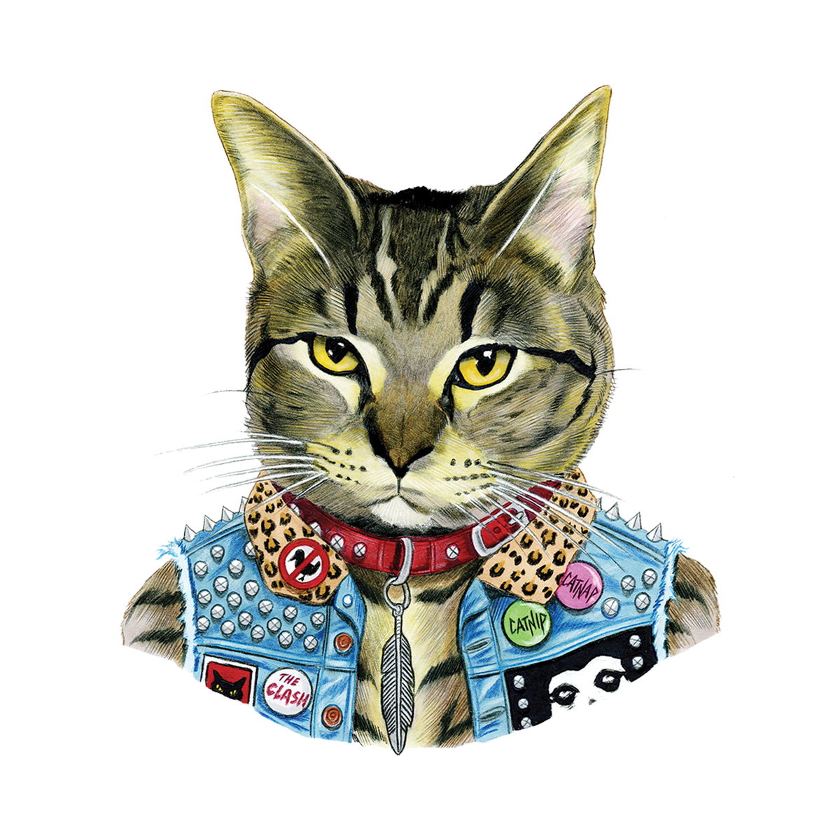 Tattly - Punk Cat Tattoo Pair