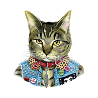 Tattly - Punk Cat Tattoo Pair