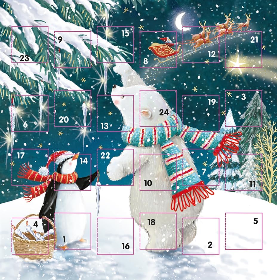 Decorating The Tree Advent Calendar Card