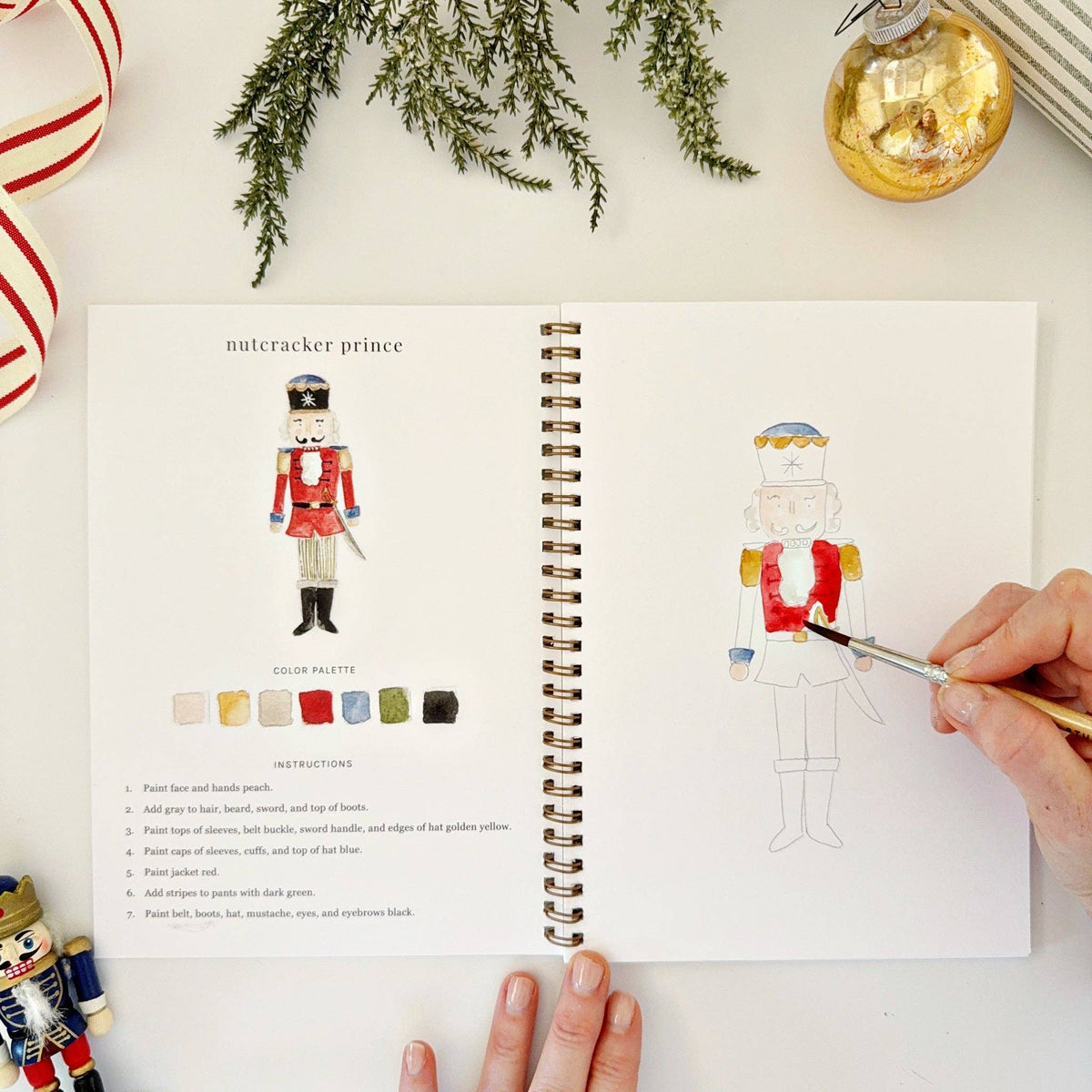 emily lex studio - Nutcracker watercolor workbook