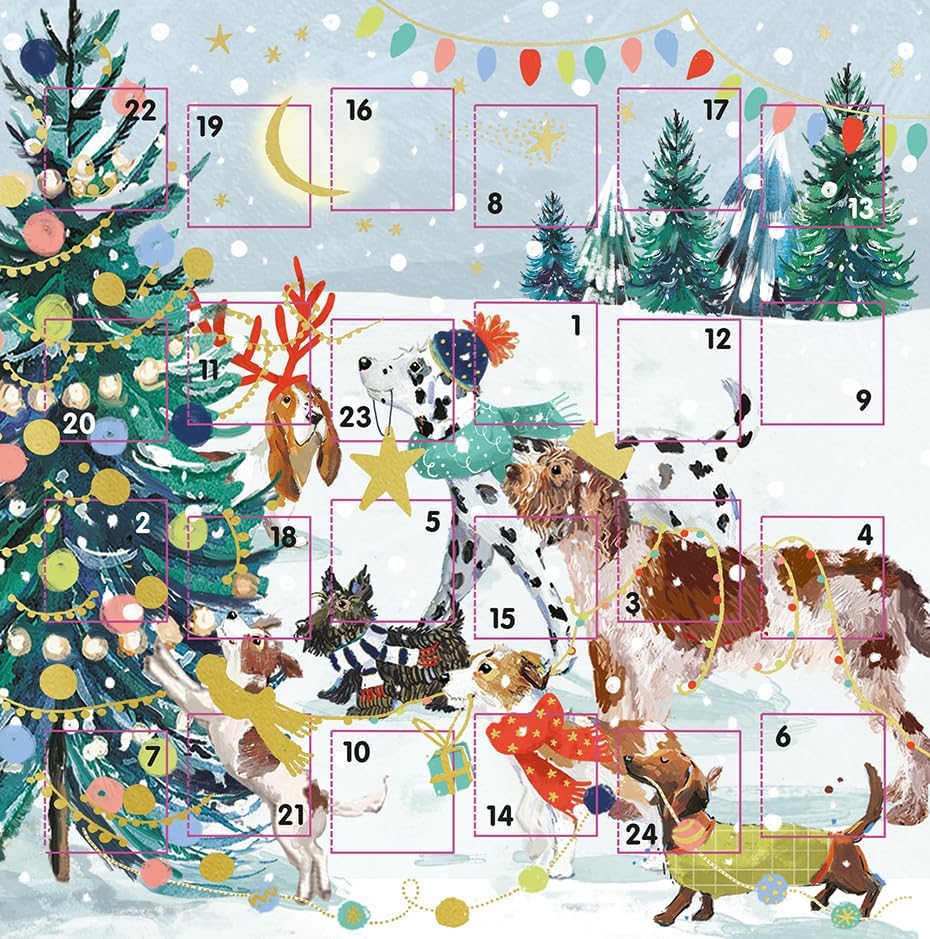 Christmas Time Advent Calendar Card