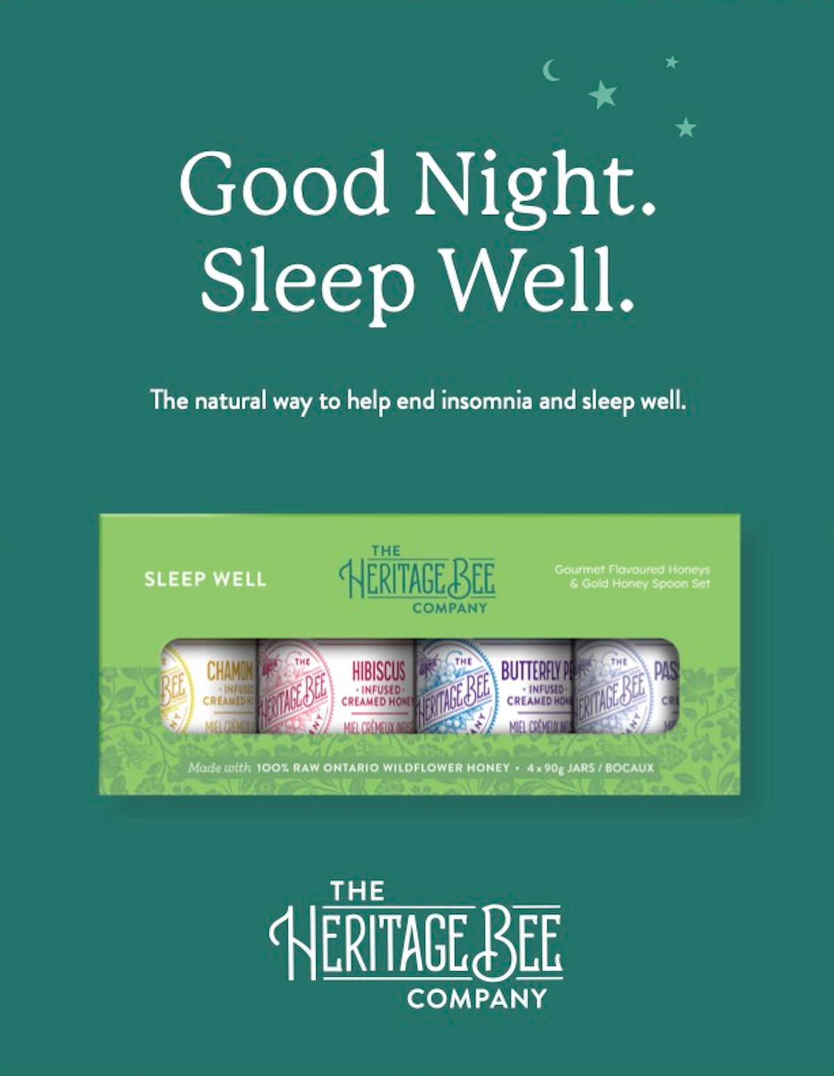 Heritage Bee Co. - SLEEP WELL Gourmet Gift Set