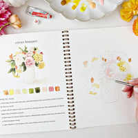 emily lex studio - Bouquets watercolor workbook