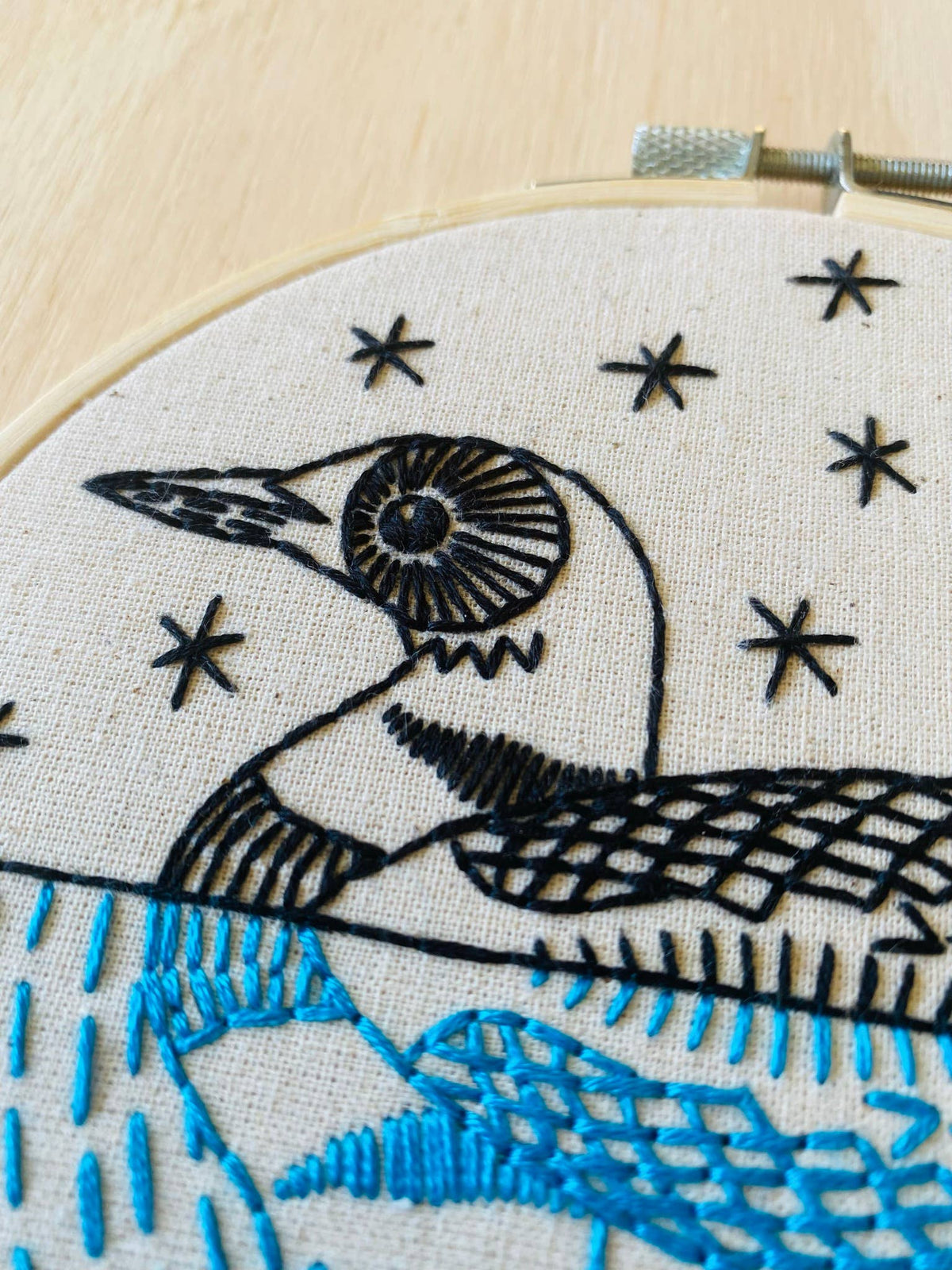Hook, Line & Tinker  - Loon Embroidery Kit